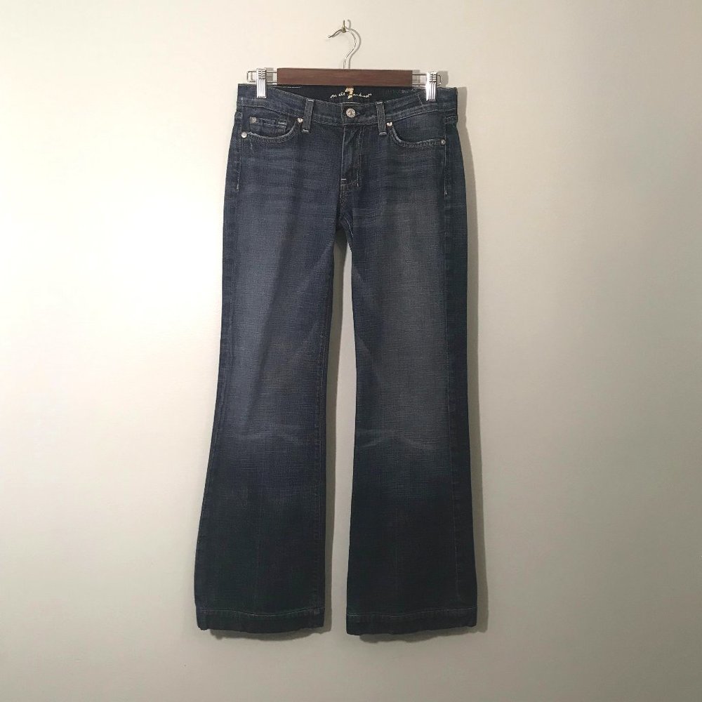7 FOR ALL MANKIND DOJO Flare Leg Jeans Size 27